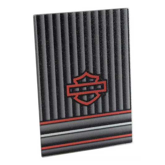 Harley-Davidson® Open Bar & Shield Stripes Cutting Board - Tempered Glass