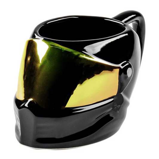 Harley-Davidson® 24 oz. Sculpted Helmet Ceramic Coffee Mug - Gloss Black