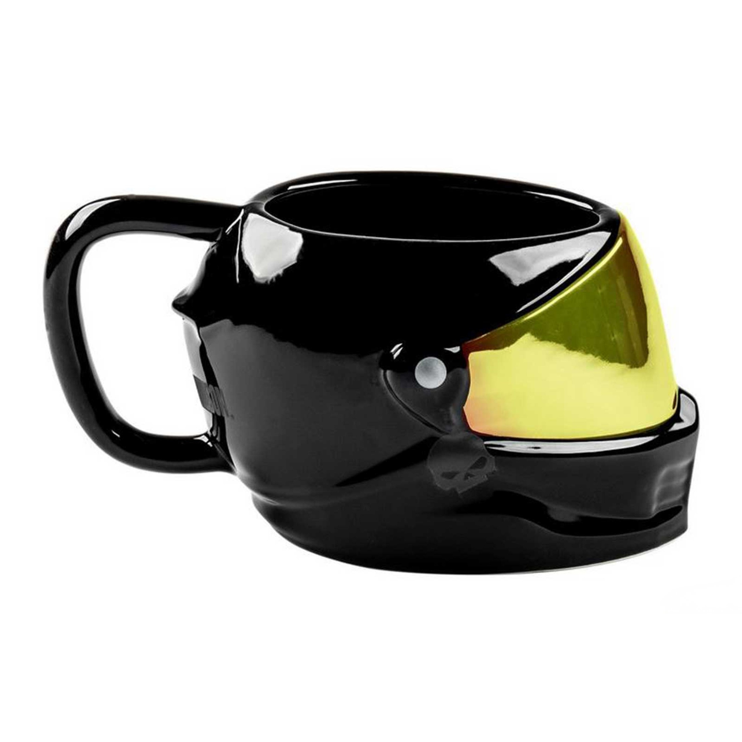 Harley-Davidson® 24 oz. Sculpted Helmet Ceramic Coffee Mug - Gloss Black