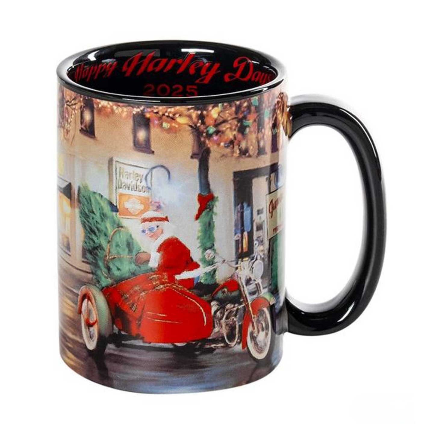 Harley-Davidson® 2025 Biker Santa Ceramic Mug - Holiday Special Mug - 15 Oz.