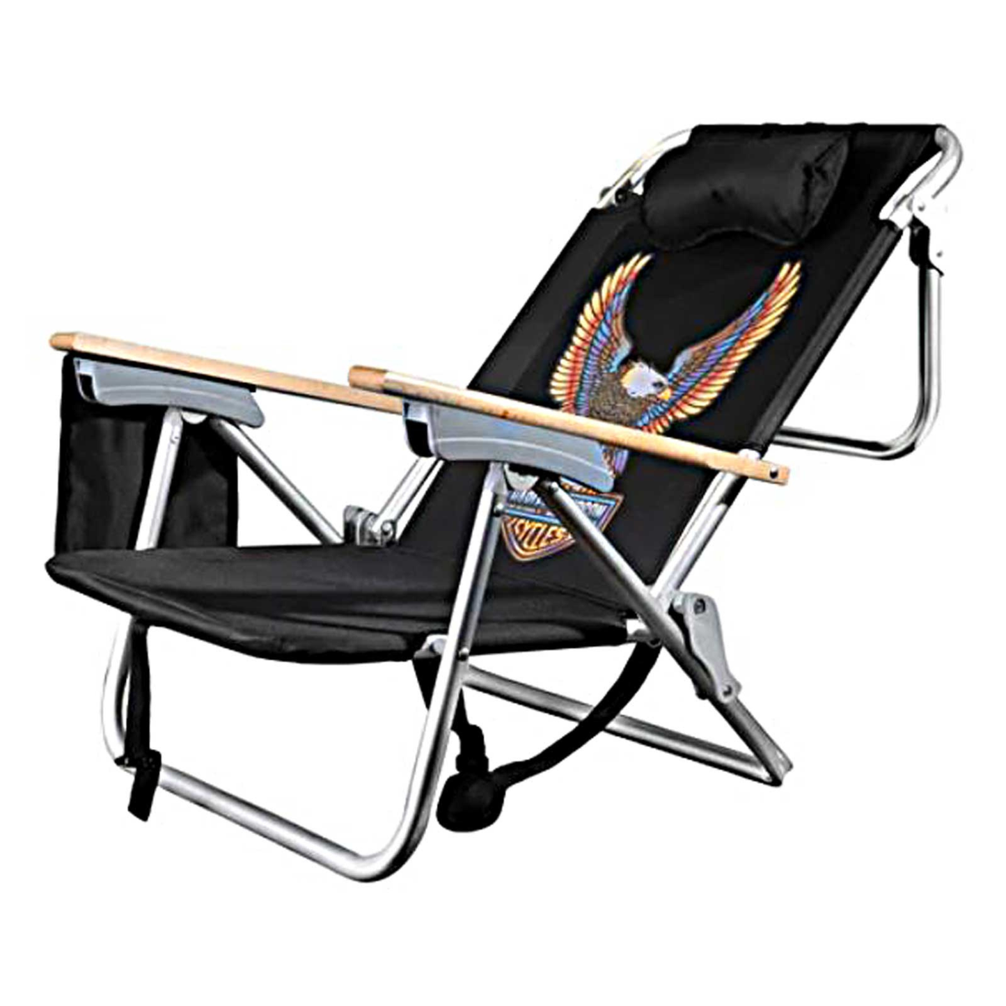 Harley-Davidson® Vivid Bar & Shield Eagle Graphic Beach Chair