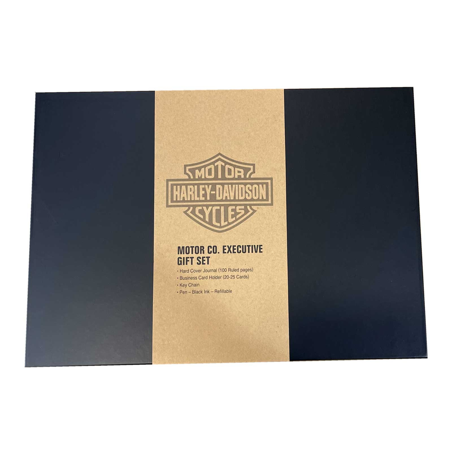 Harley-Davidson® Motor Co. Executive Office Planner & Pen Gift Set - Black