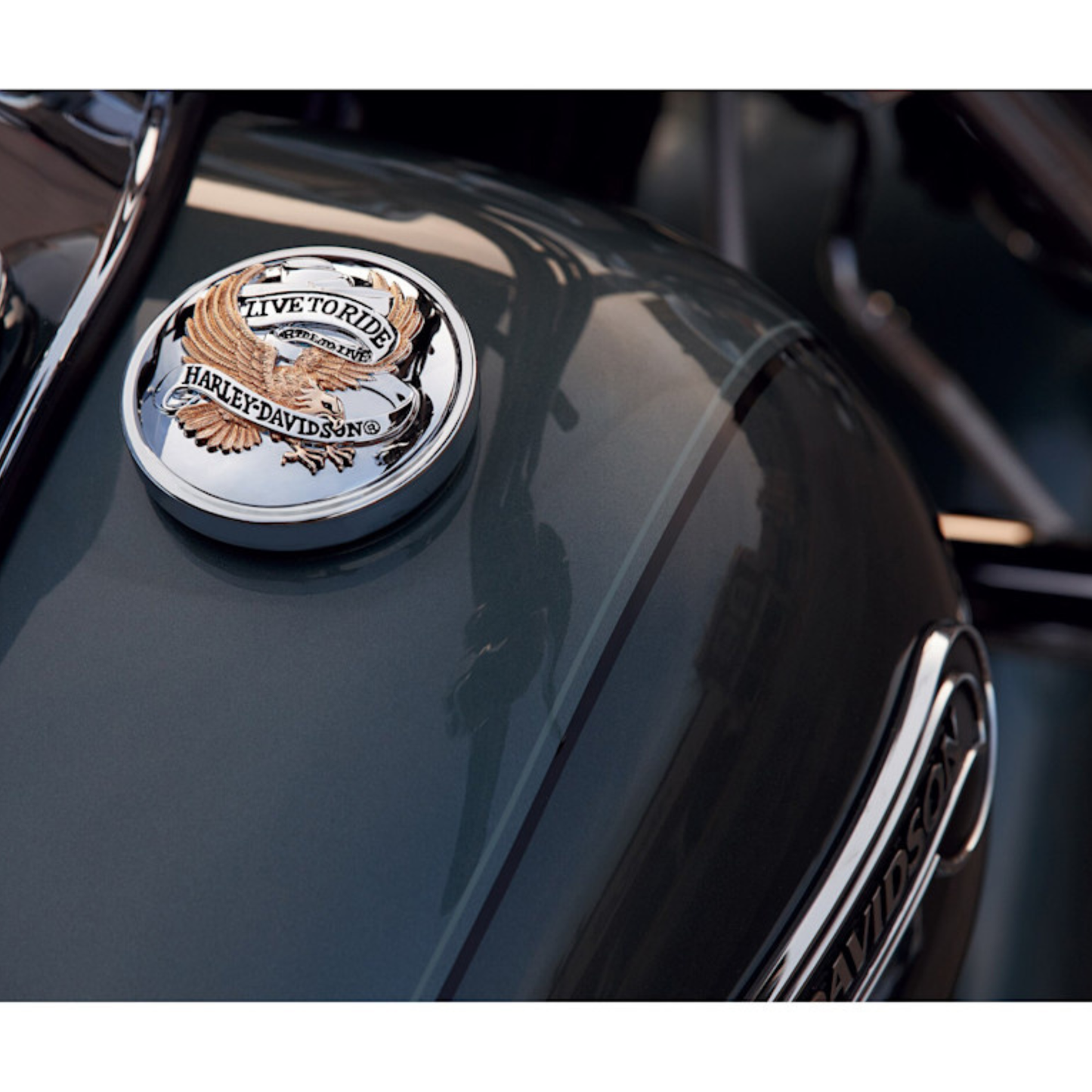 Harley-Davidson® Live To Ride Fuel Cap Medallion