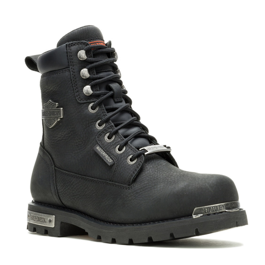 Harley-Davidson® Men's Prescott Waterproof Black Motorcycle Boots