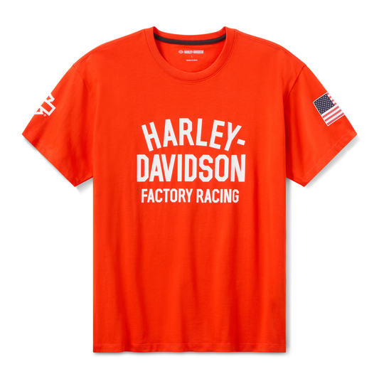 Harley-Davidson® 2026 Factory Racing Team T-Shirt - Blood Orange