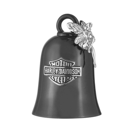 Harley-Davidson® Bar & Shield Fairy Charm Brass Ride Bell - Matte Black Finish