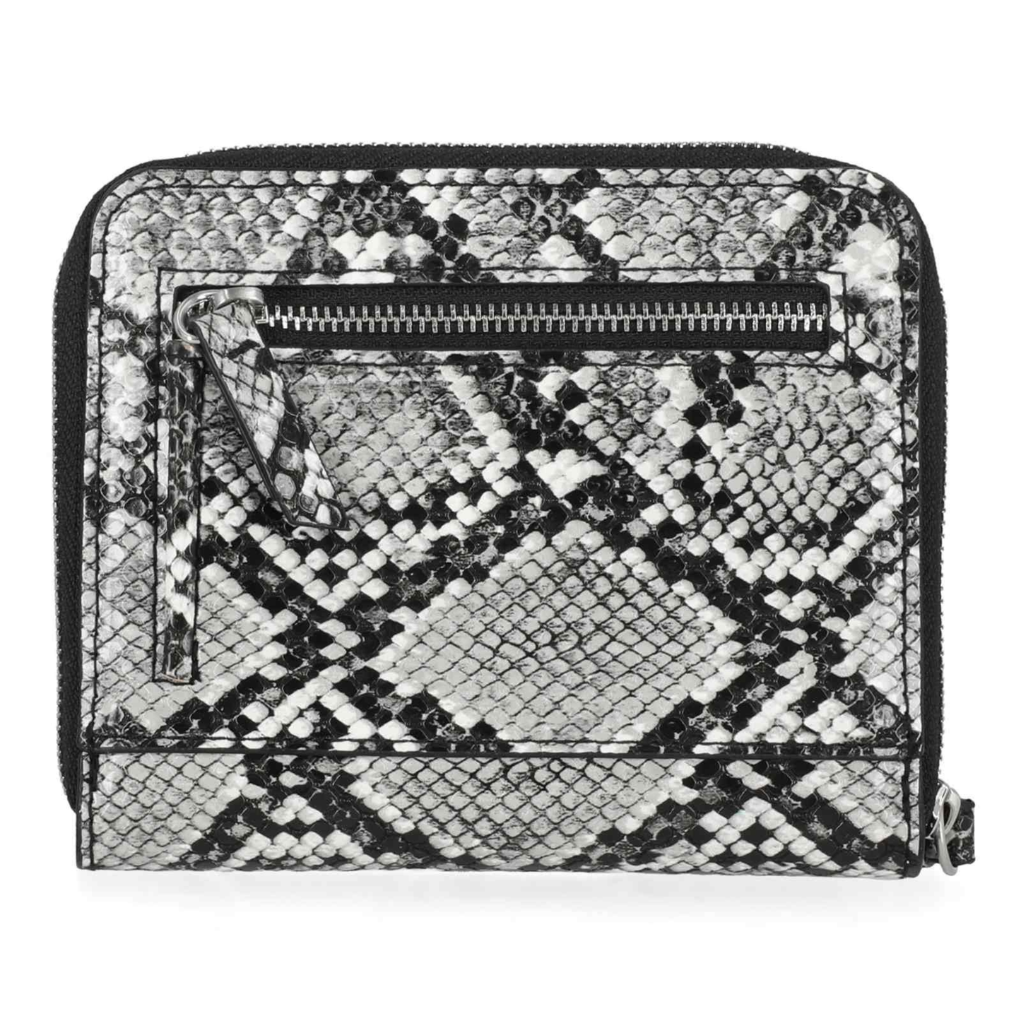 Harley-Davidson® Women's Python Print B&S Logo RFID Zip Around Wallet - Black