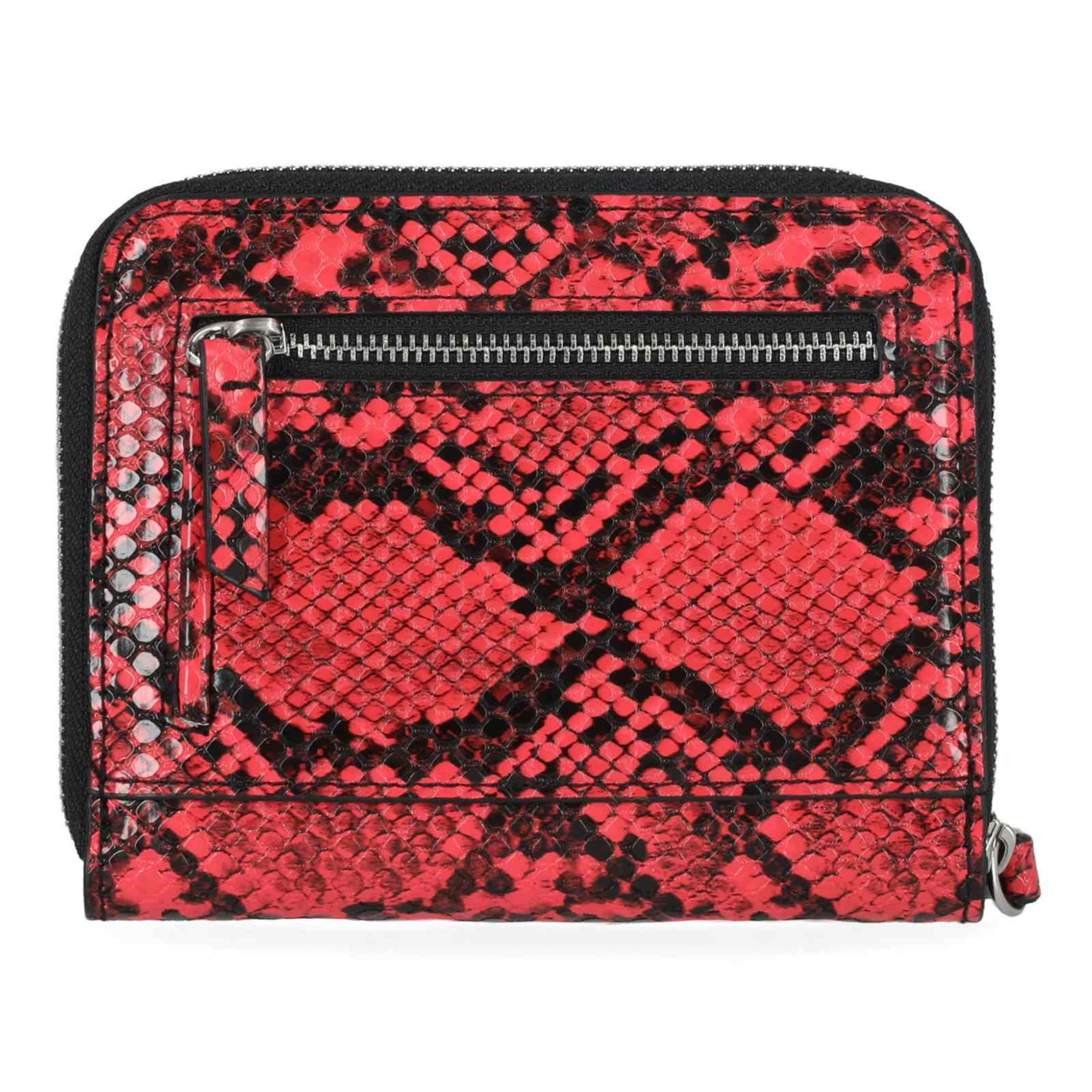 Harley-Davidson® Women's Python Print B&S Logo RFID Zip Around Wallet - Pink