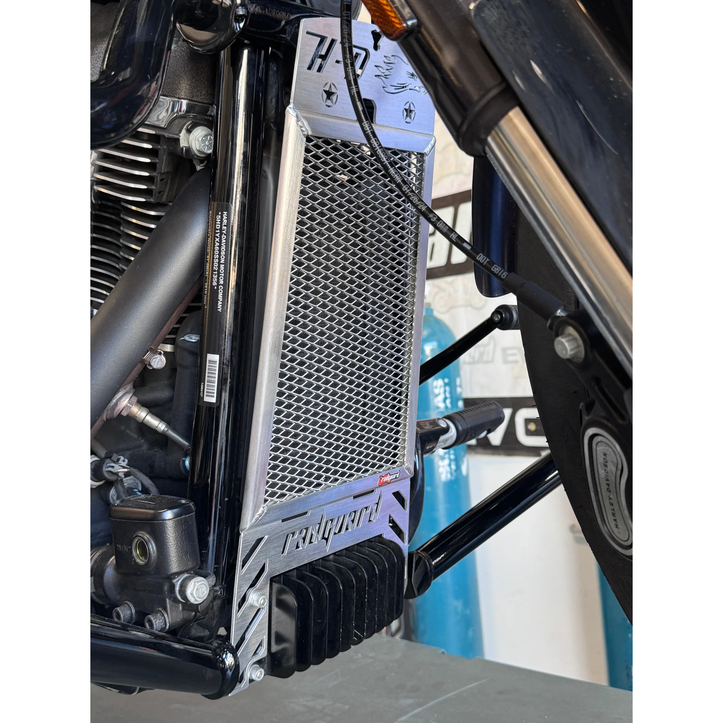 Rad Guard - Oil Cooler Cover - '25+ Low Rider ST with Moustache Crash Gaurd