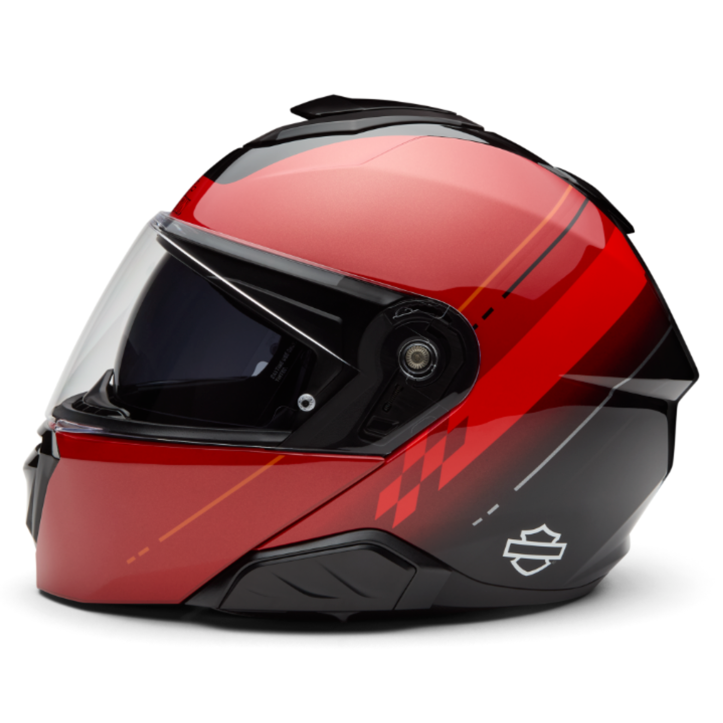 Harley-Davidson® H-D® Capstone Sun Shield III H35 Modular Helmet - Gloss Red & Black