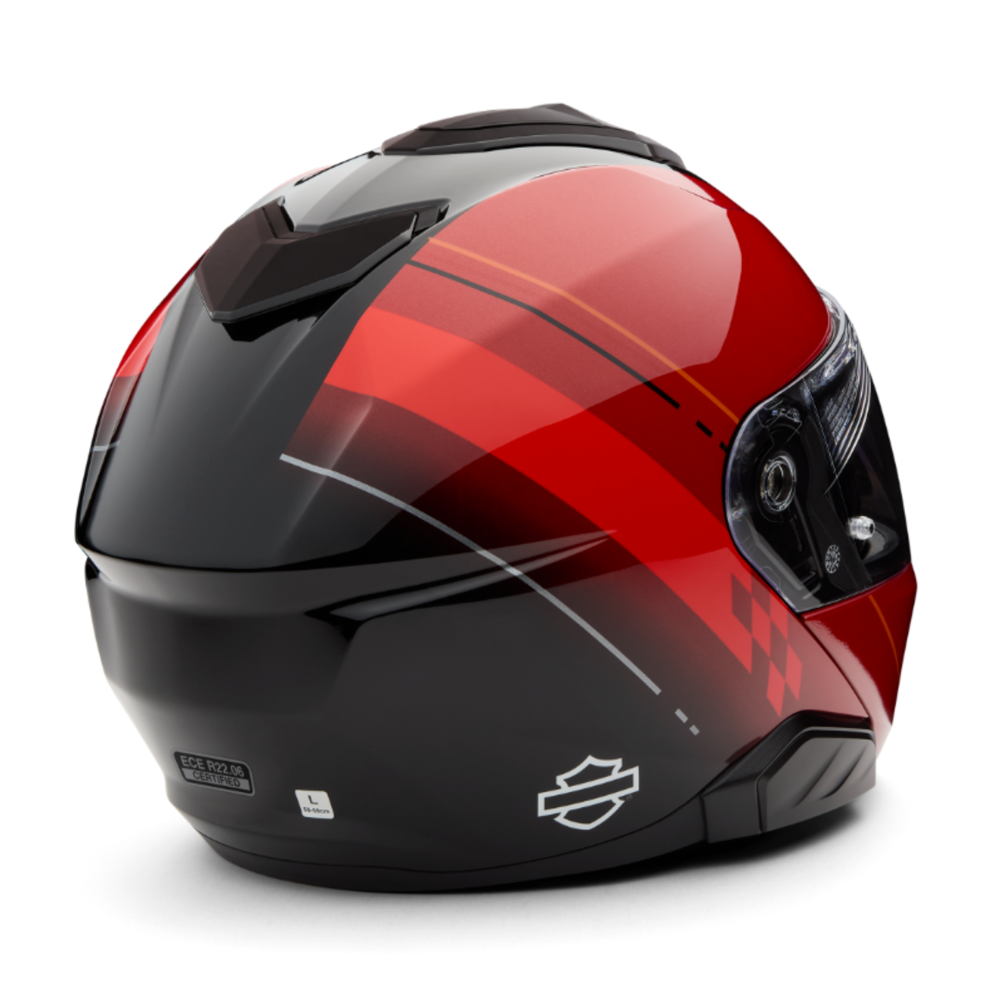 Harley-Davidson® H-D® Capstone Sun Shield III H35 Modular Helmet - Gloss Red & Black