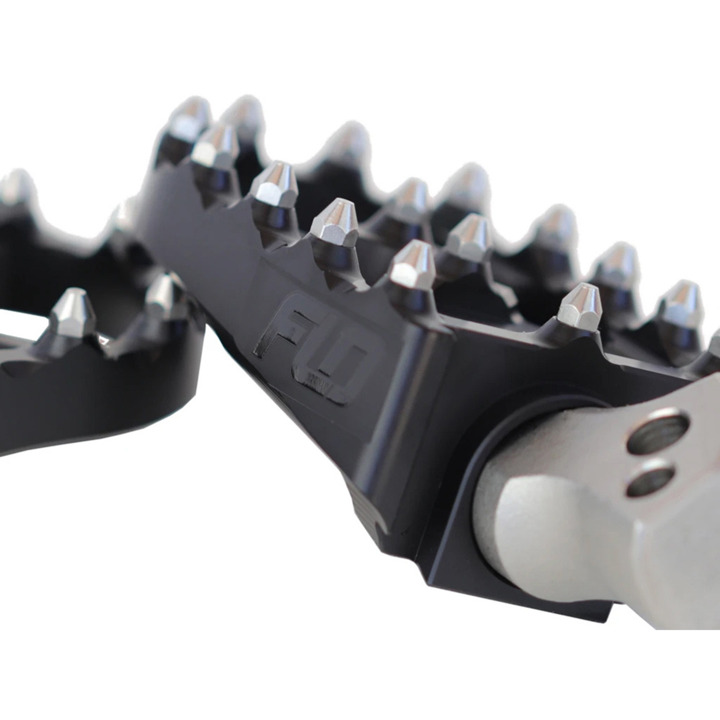 Flo Motorsports - V2 MX Footpegs – Black. Fits Softail 2018up Rear Passenger