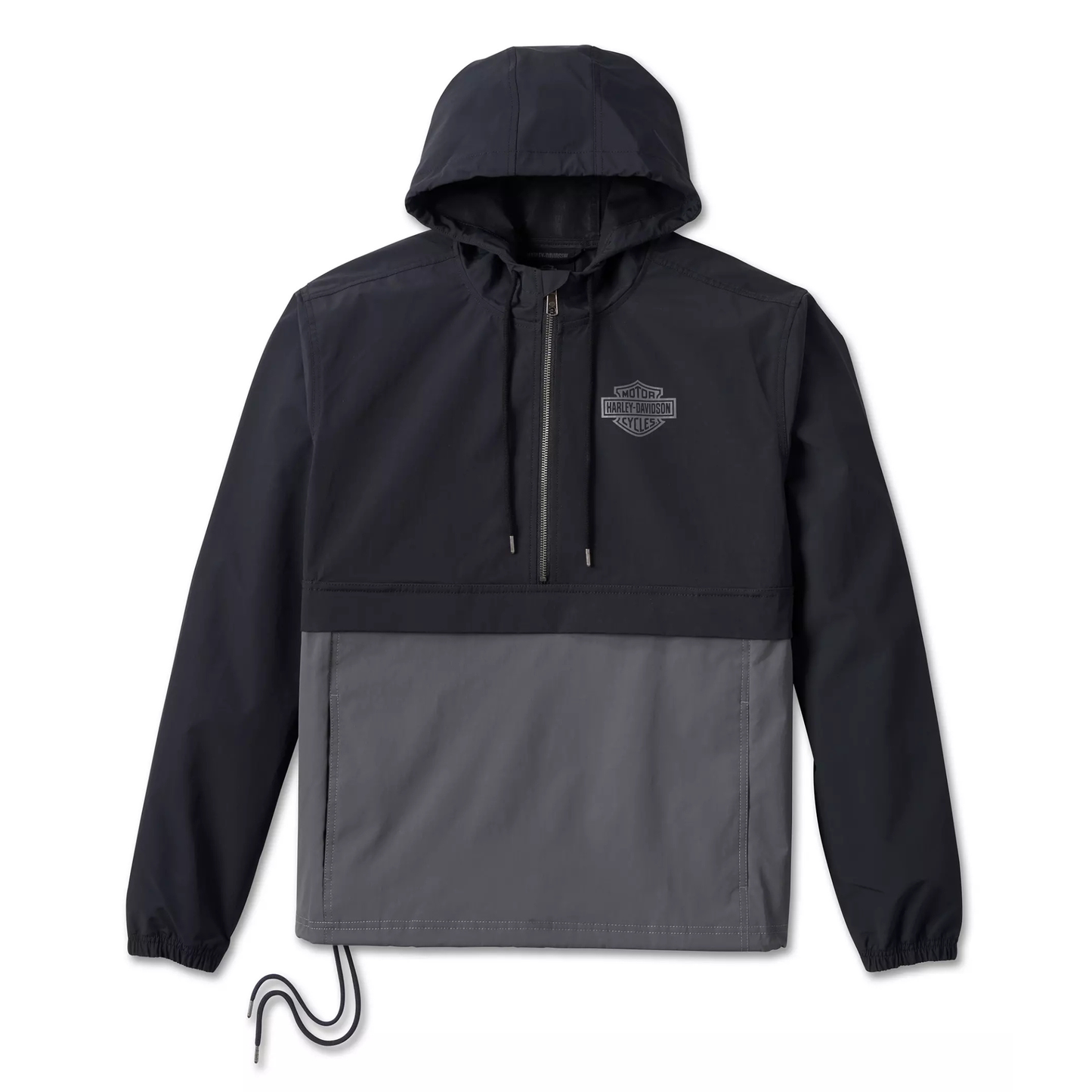 Harley-Davidson® Men's Essential Colorblock Anorak - Black