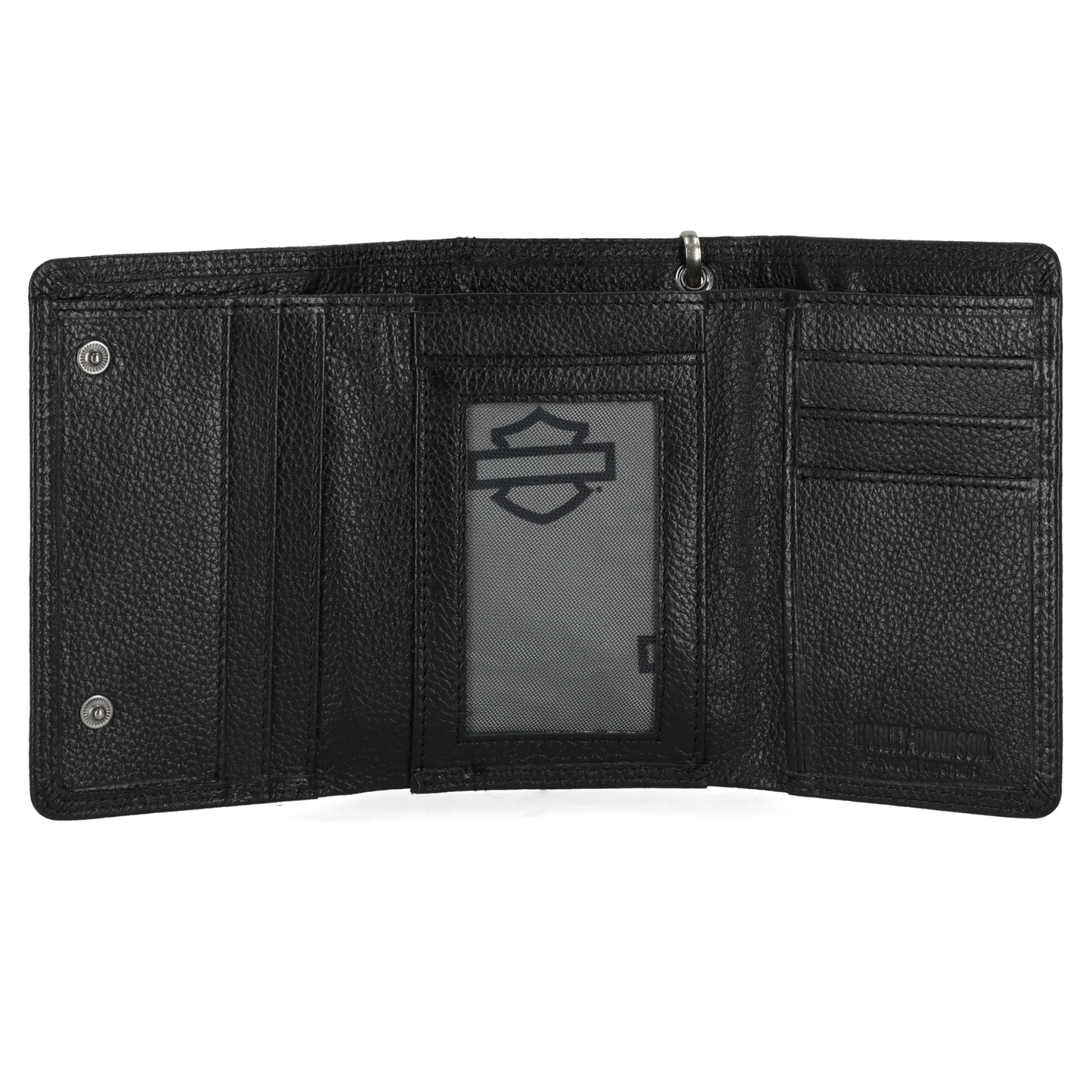 Harley-Davidson® Open B&S Med Trifold Chain Wallet