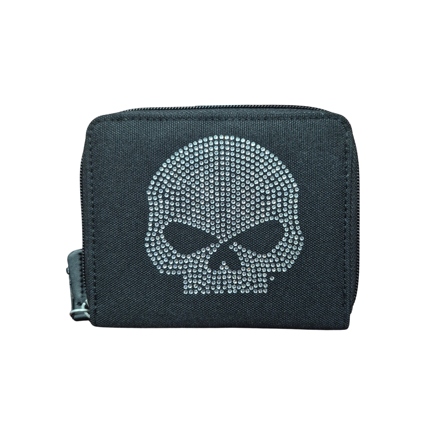 Harley-Davidson® Women's Skull Zip Around Purse - Black