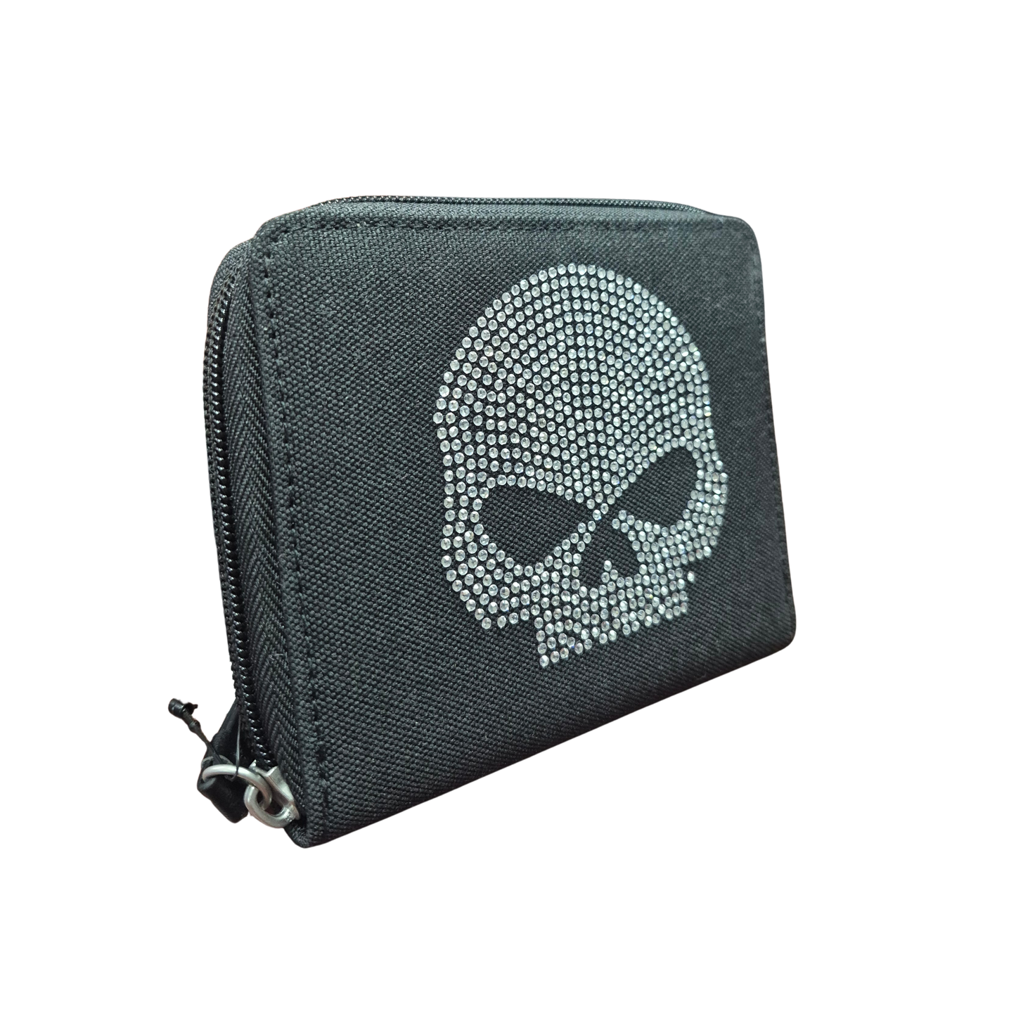 Harley-Davidson® Women's Skull Zip Around Purse - Black
