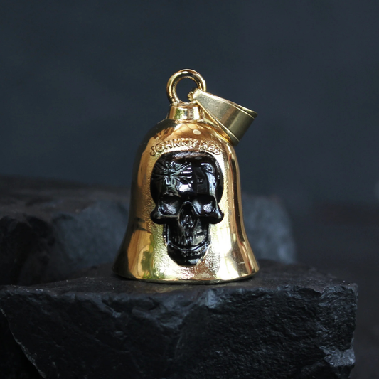 Johnny Reb - Skull Flag Ride Bell - Gold