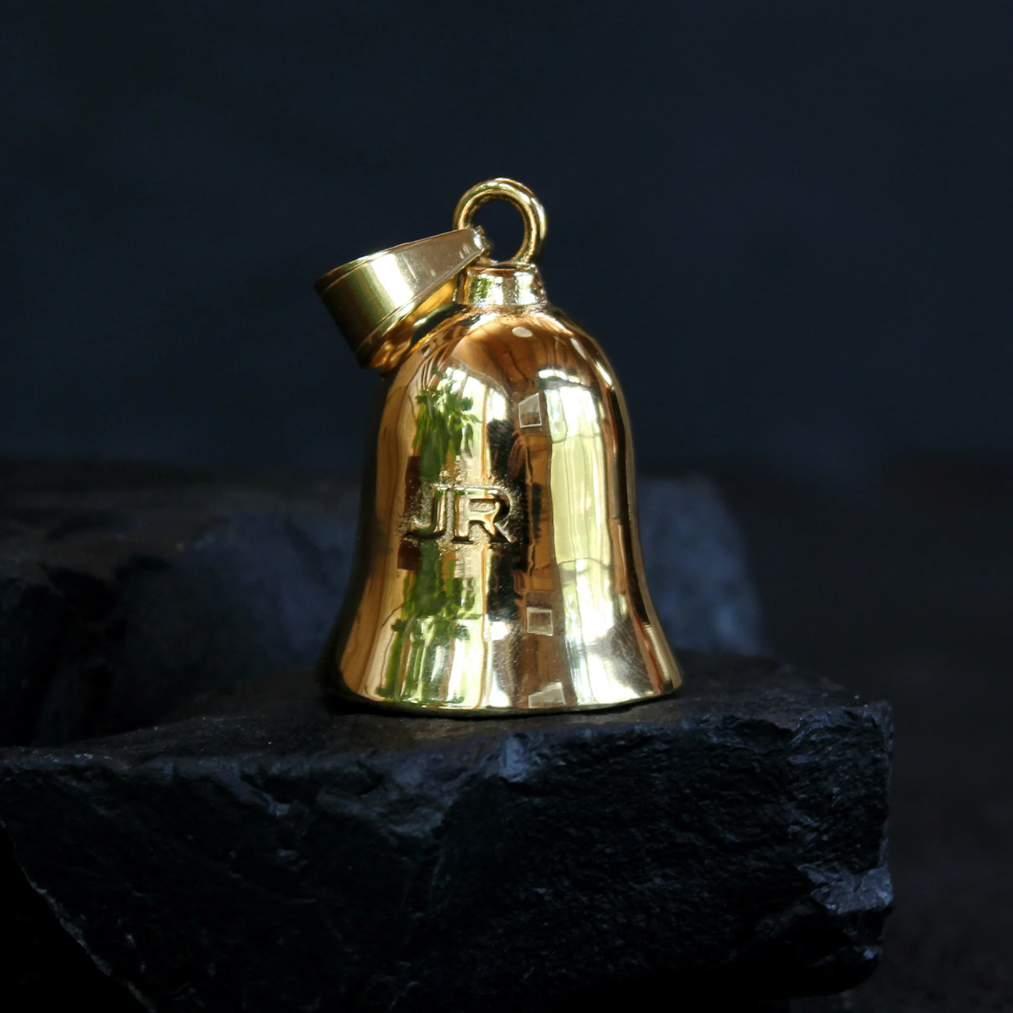 Johnny Reb - Skull Rider Ride Bell - Gold