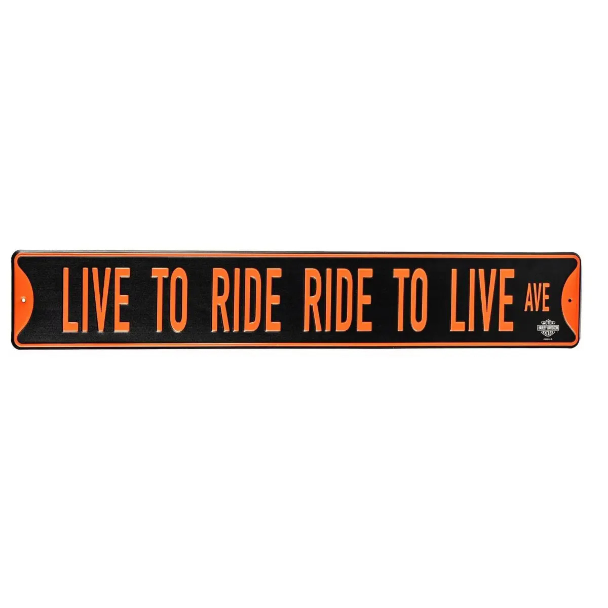 Harley-Davidson® Metal Street Sign Live to Ride Ave – Gasoline Alley ...