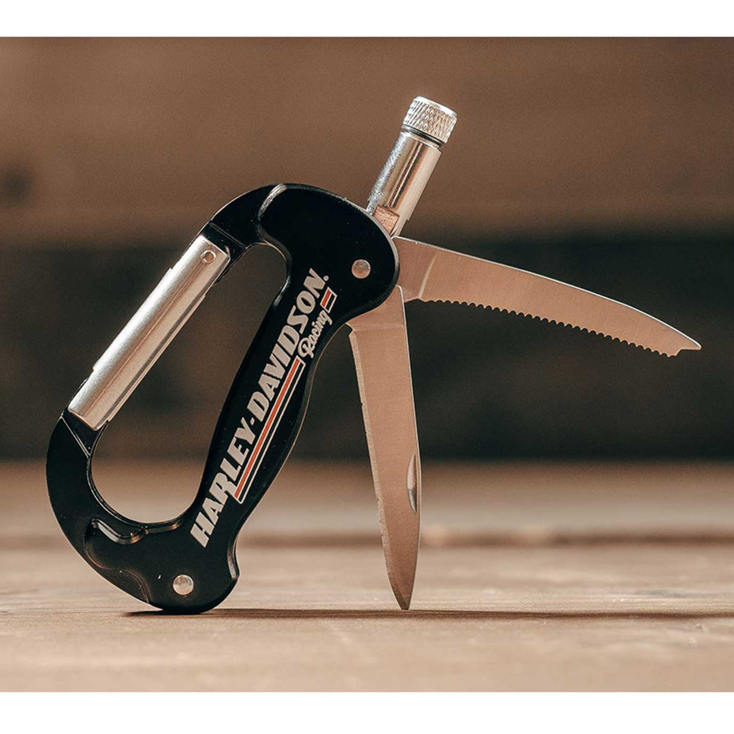 Harley-Davidson® Men's Racing Gift Set: Includes Flask, Bottle Opener & Multi-Tool