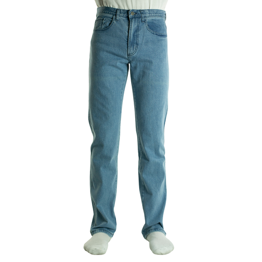 TKD Jeans - Men's Kevlar Lined Max Rigid Straight Leg - Sky Blue