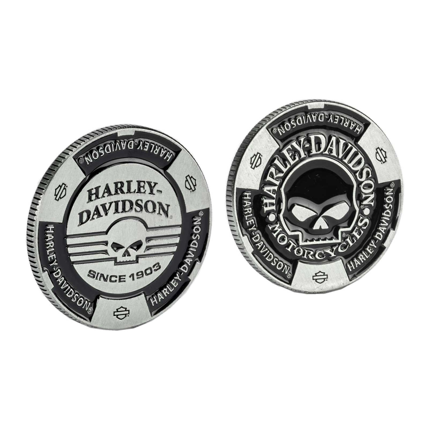 Harley-Davidson® Willie G Skull Limited Edition Metal Poker Chip w/ Case