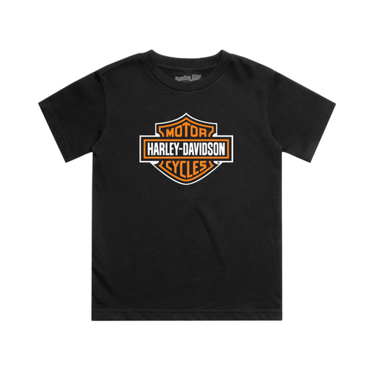 Gasoline Alley Harley-Davidson® Kids Bar & Shield Short Sleeve Graphic T-Shirt - Black