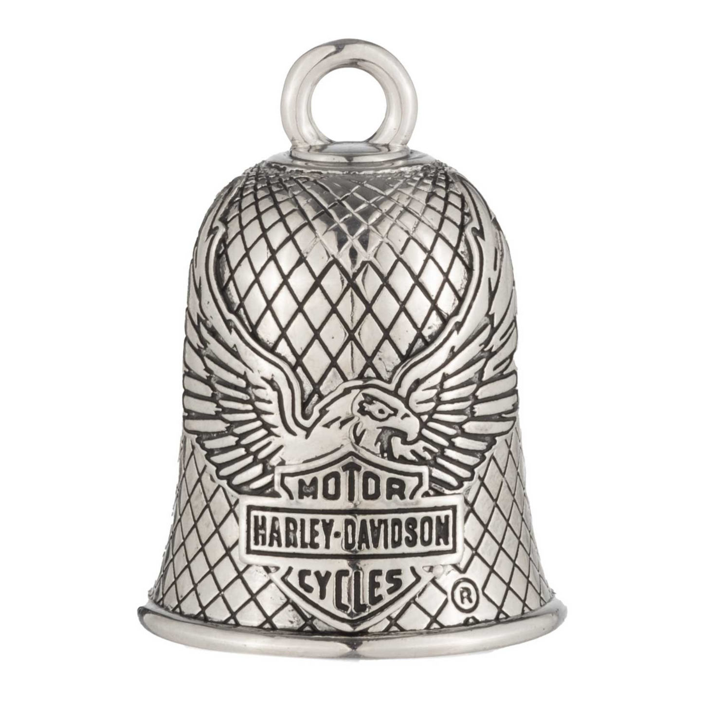 Harley-Davidson® Flying Eagle Bar & Shield Diamond Plated Ride Bell - Silver