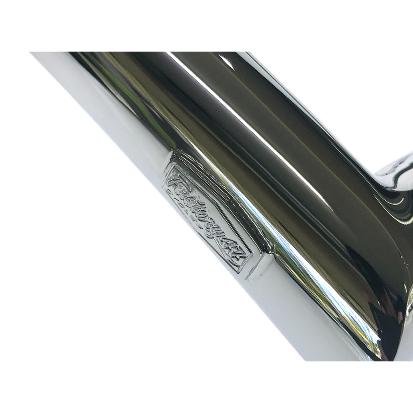 Factory 47 - 12in. x 1-1/2in. Signature Handlebar – Chrome. Fits Road Glide 2015-2023