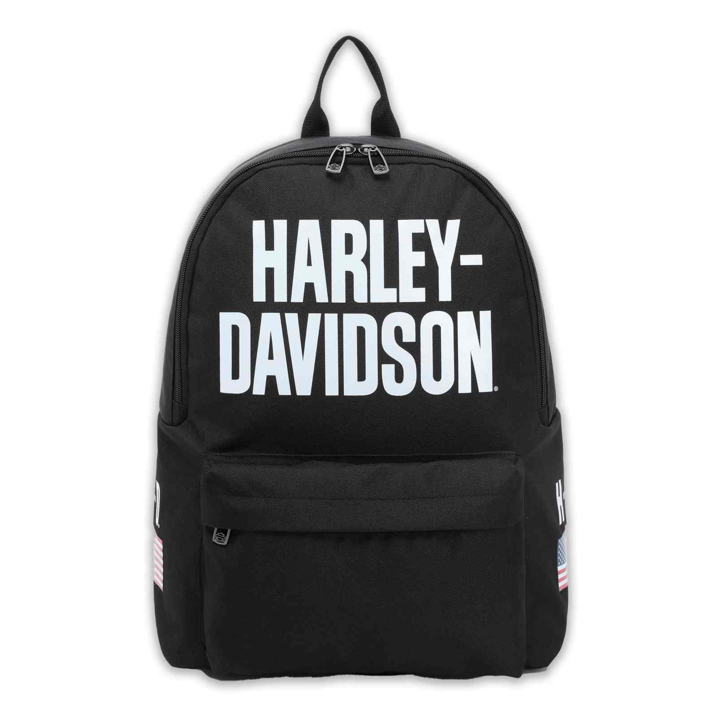 Harley-Davidson® Rugged American Flag Graphic Durable Backpack - Black