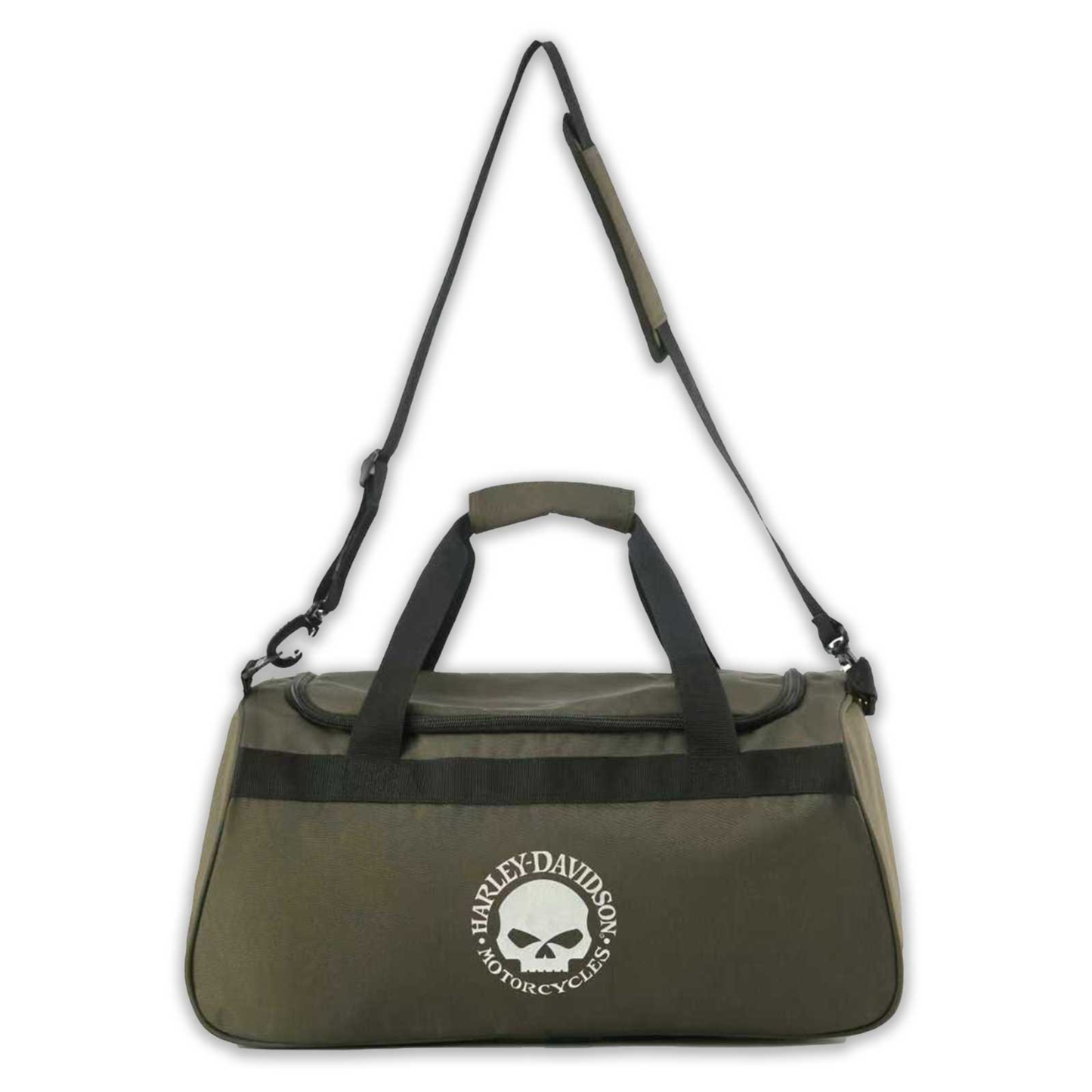 Harley-Davidson® Willie G Skull Graphic Rugged Duffel Bag - Grape Leaf Green