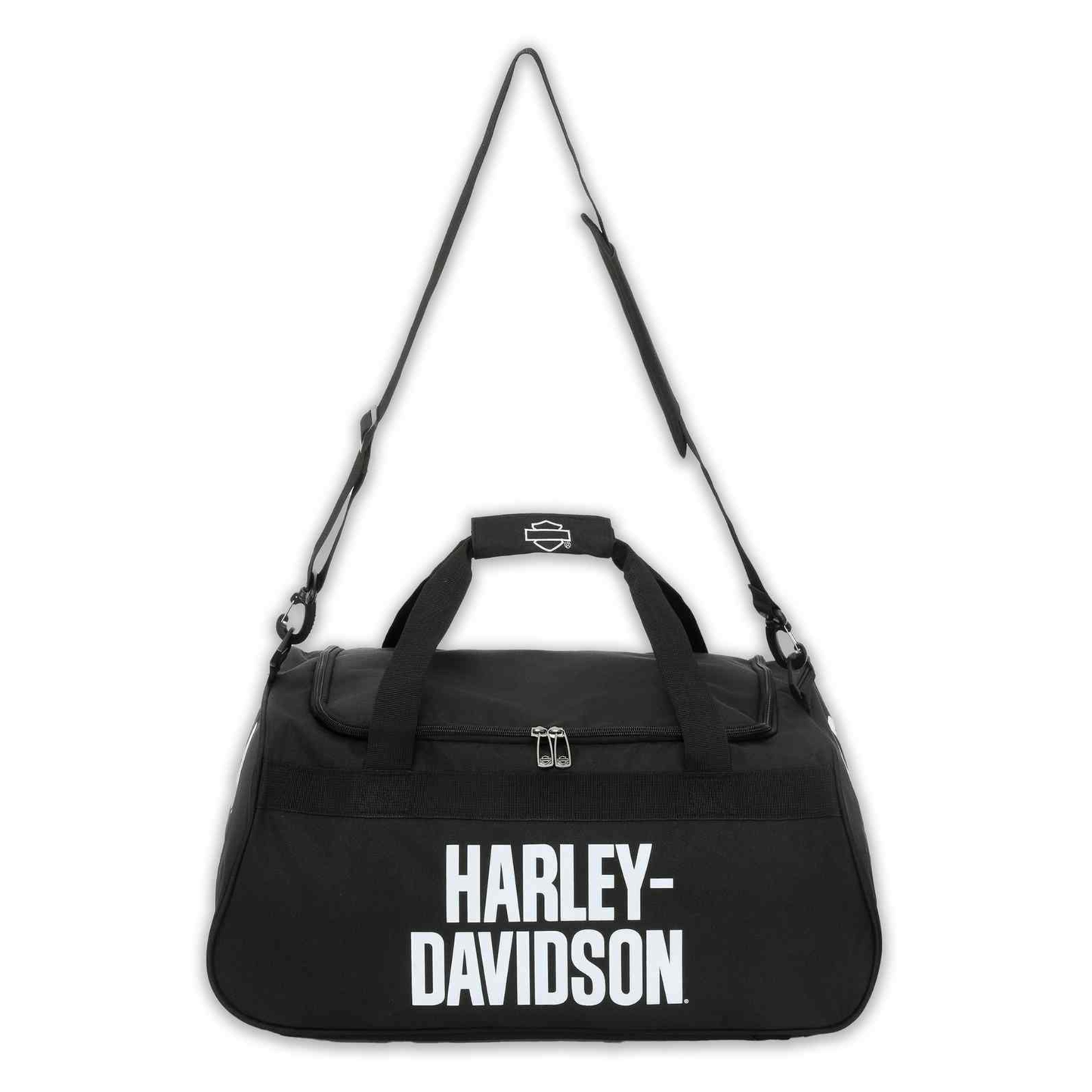 Harley-Davidson® Rugged American Flag Graphic Durable Duffel Bag - Black
