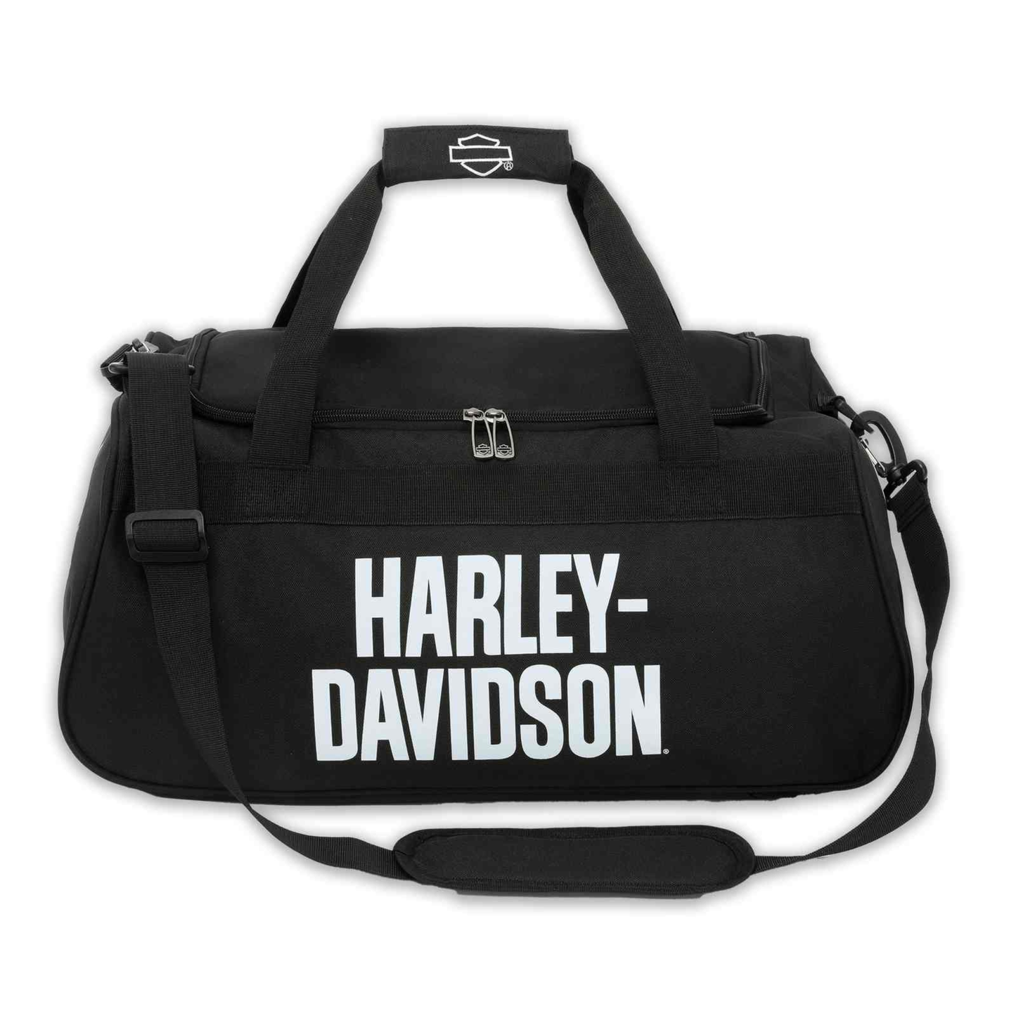 Harley-Davidson® Rugged American Flag Graphic Durable Duffel Bag - Black