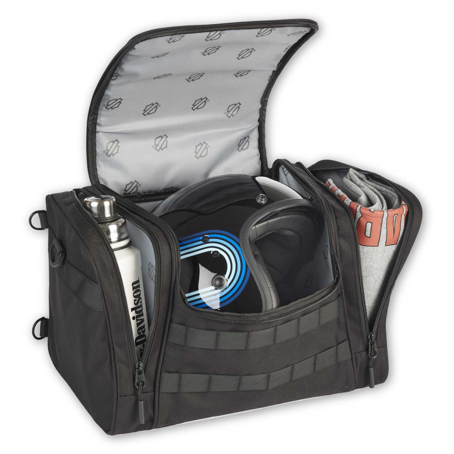 Harley-Davidson® Rugged High-Density Polyester Rebel Hop Along Duffel - Black
