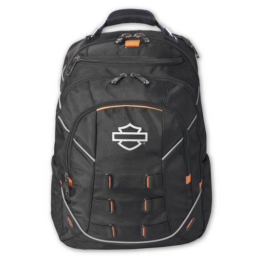 Harley-Davidson® Reflective Bar & Shield Steel-Cable II Backpack - Midnight Black