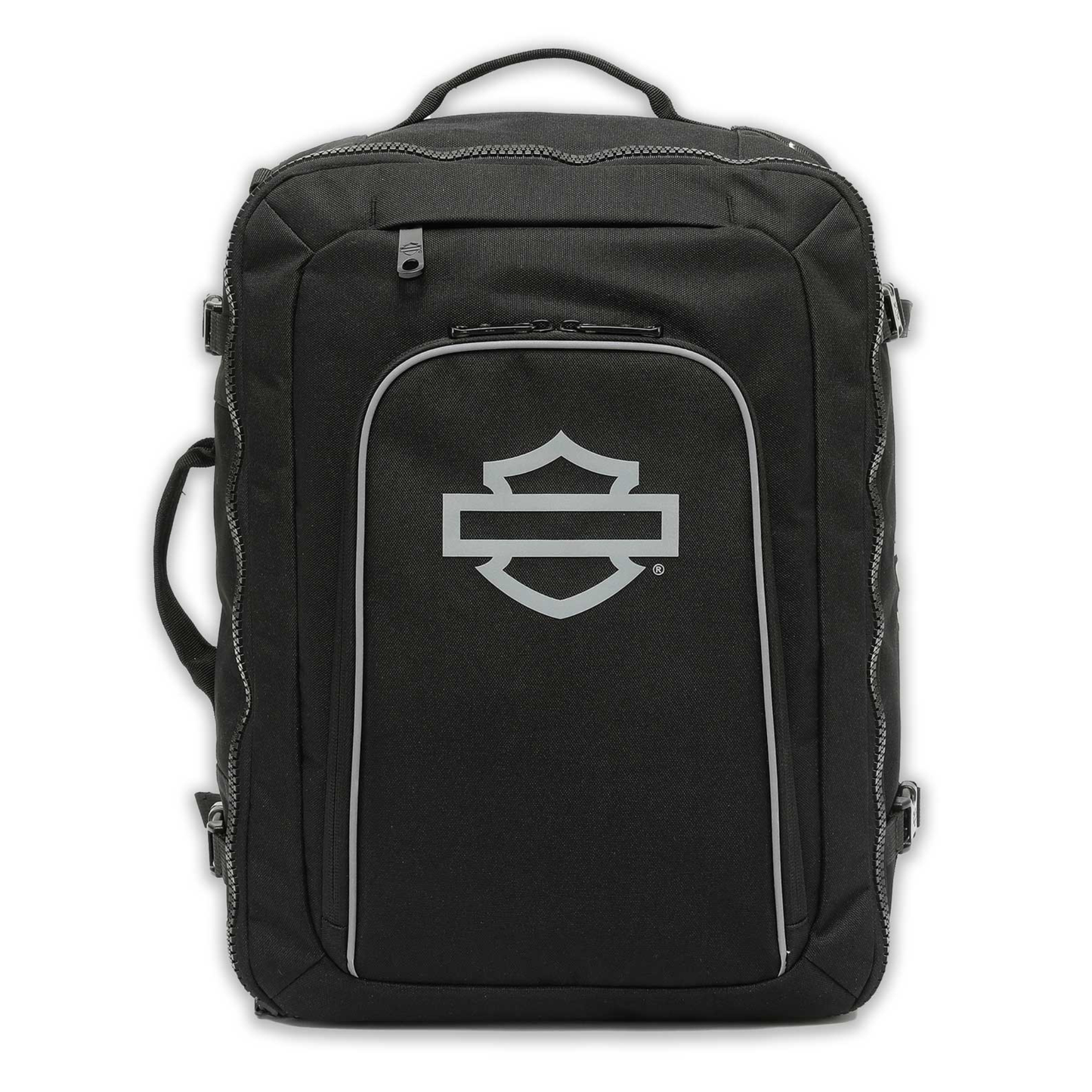 Harley Racing Backpack Harley-Davidson® Reflective Bar & Shield Mega-Pack Carry-On Backpack ...