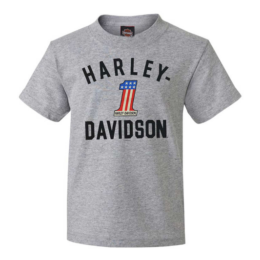 Harley-Davidson® Boys' #1 Logo Short Sleeve Tee