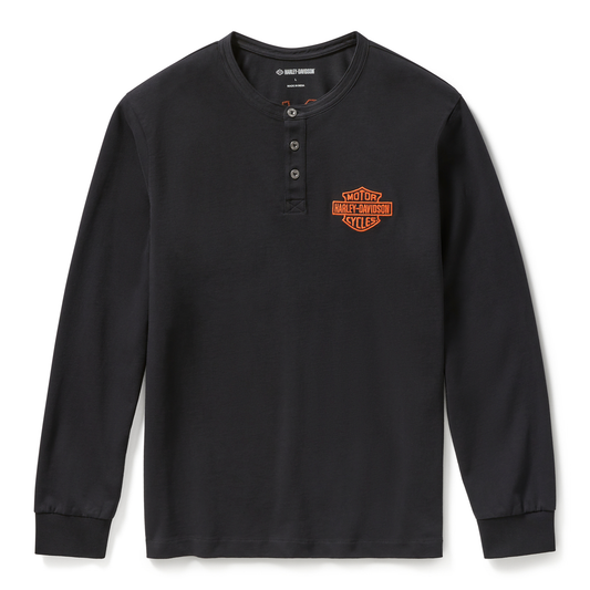 Harley-Davidson® Men's Racer Font Henley