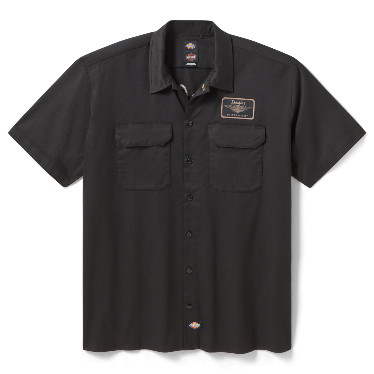 Harley-Davidson® Men's Dickies® x H-D® Built to Outlast Work Shirt - Black