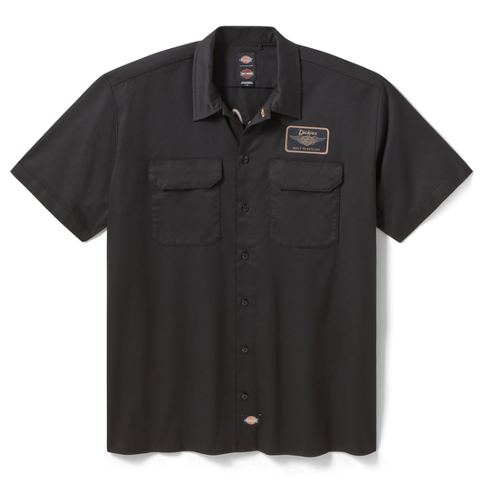 Harley-Davidson® Men's Dickies® x H-D® Built to Outlast Work Shirt - Black