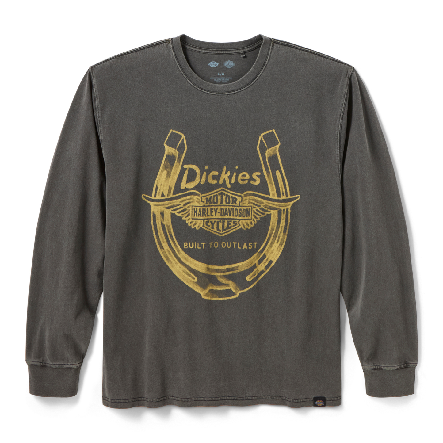 Harley-Davidson® Men's Dickies® x H-D® Winged Horseshoe Long Sleeve Tee