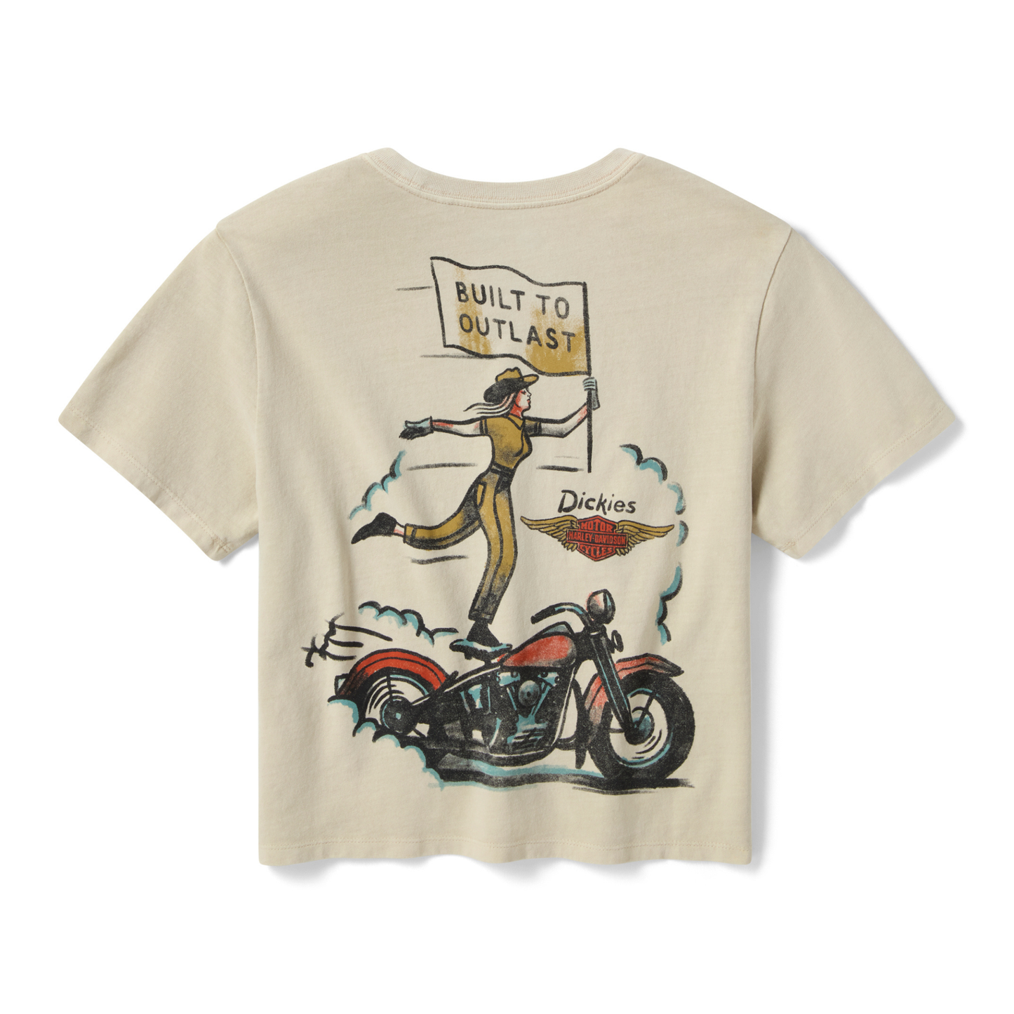 Harley-Davidson® Women's Dickies® x H-D® Vintage Cowgirl Boxy Fit Tee
