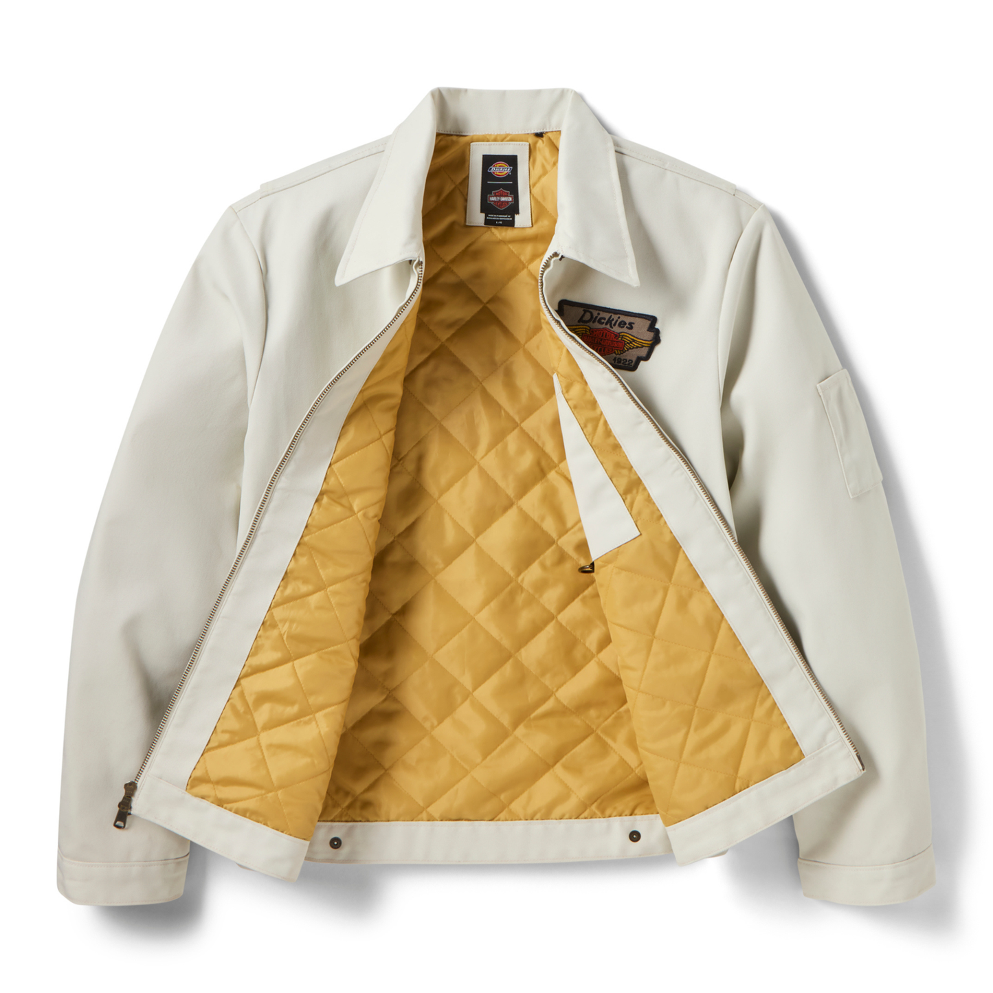 Harley-Davidson® Men's Dickies® x H-D® Quilted Lined Eisenhower Jacket - Bone