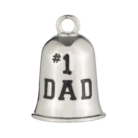 Harley-Davidson® #1 Dad Bar & Shield Logo Ride Bell - Silver Plated Finish
