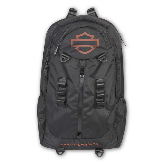 Harley-Davidson® Oil Slick Bar & Shield Logo High-Density Backpack - Rugged Black