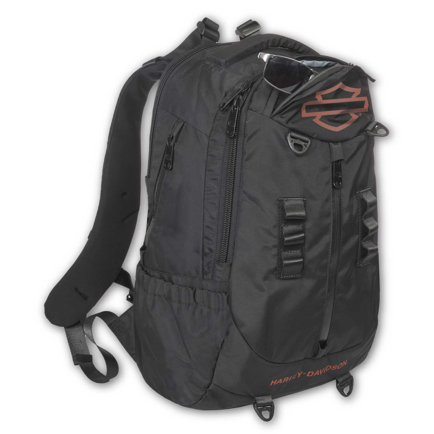Harley-Davidson® Oil Slick Bar & Shield Logo High-Density Backpack - Rugged Black