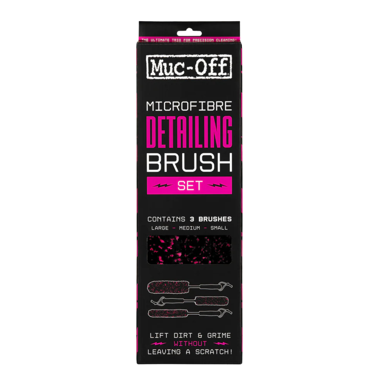 Muc Off - Microfibre Detailing Brush Set x 3