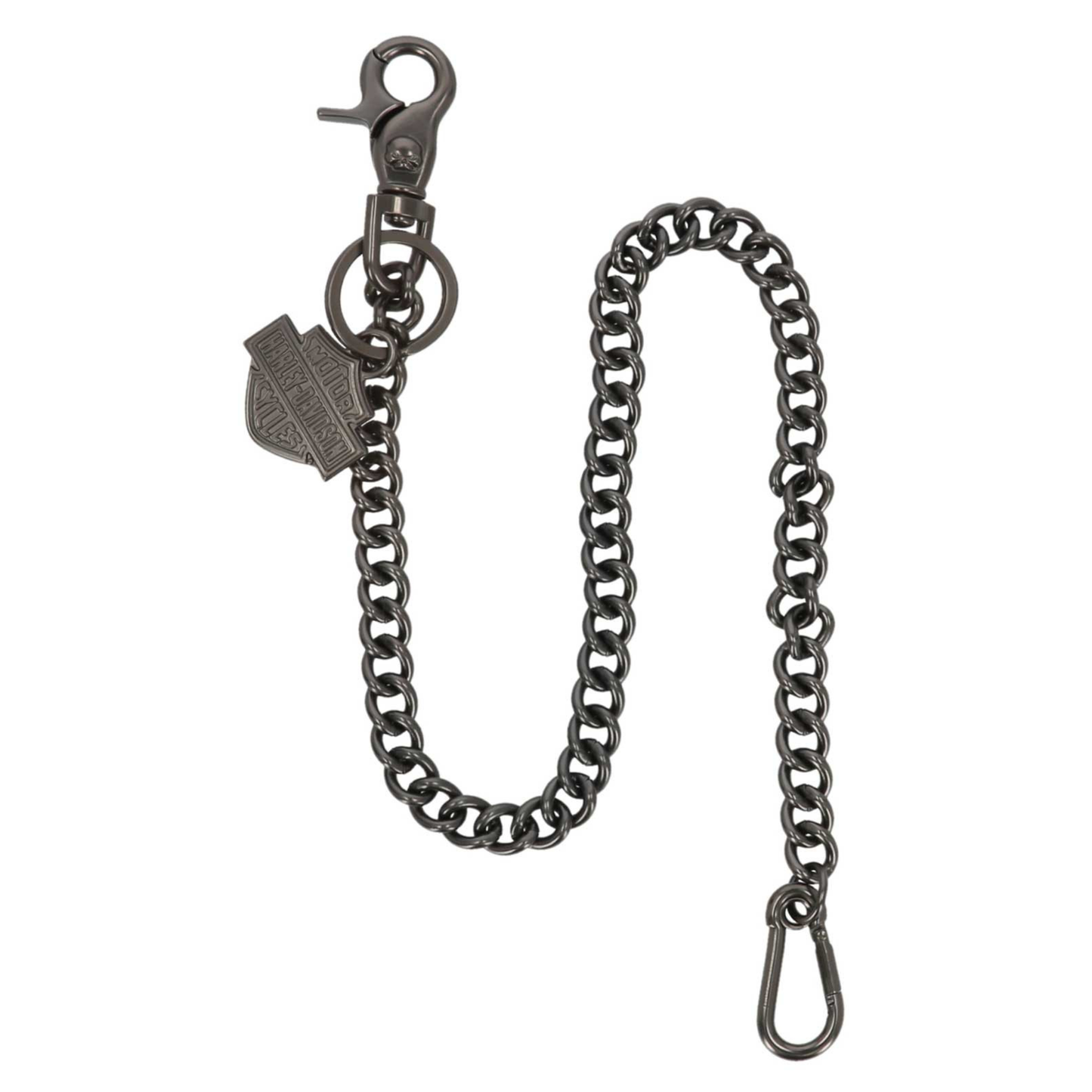 Harley-Davidson® Men's Bar & Shield Logo 24 inch Wallet Chain - Gunmetal Finish