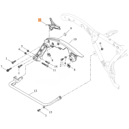 Harley-Davidson® Shock Reservoir Bracket - Left - 2024  CVO Road Glide ST FLTRXSTSE