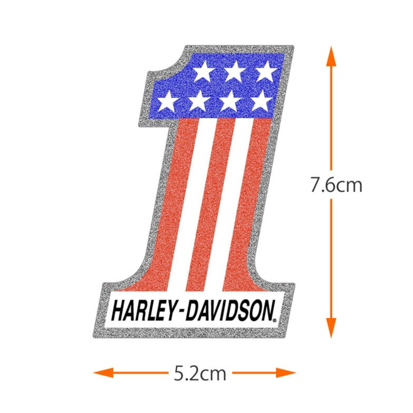 Harley-Davidson® #1 Glitter Decal